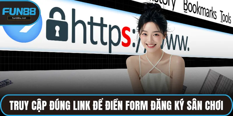 Truy cập vào đúng link để điền form đăng ký sân chơi