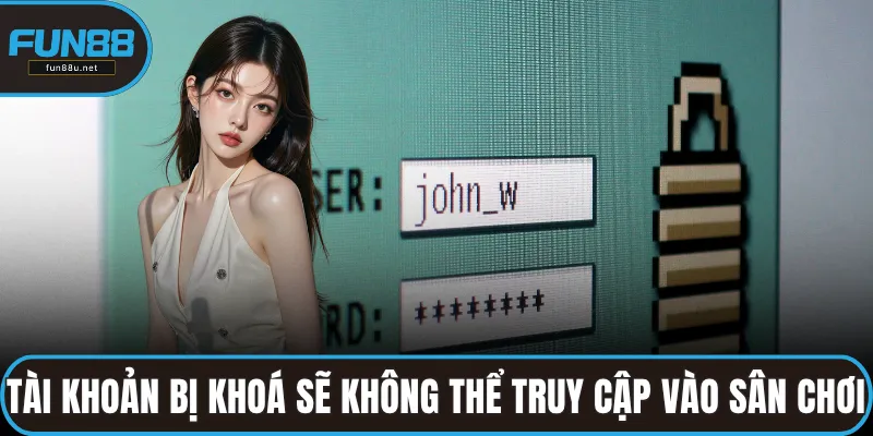 Tài khoản bị khoá sẽ không thể truy cập vào sân chơi